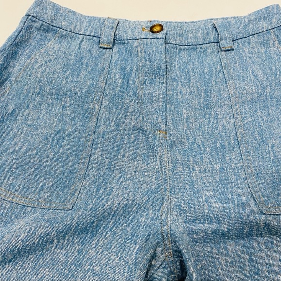 FRNCH DENIM JEAN HIGH WAIST BERMUDA OANA SHORTS SIZE Small - Picture 6 of 12